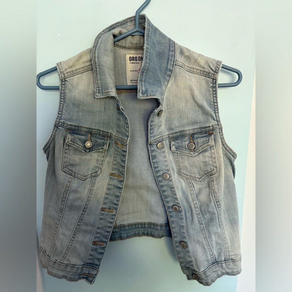 Light Blue Denim Vest